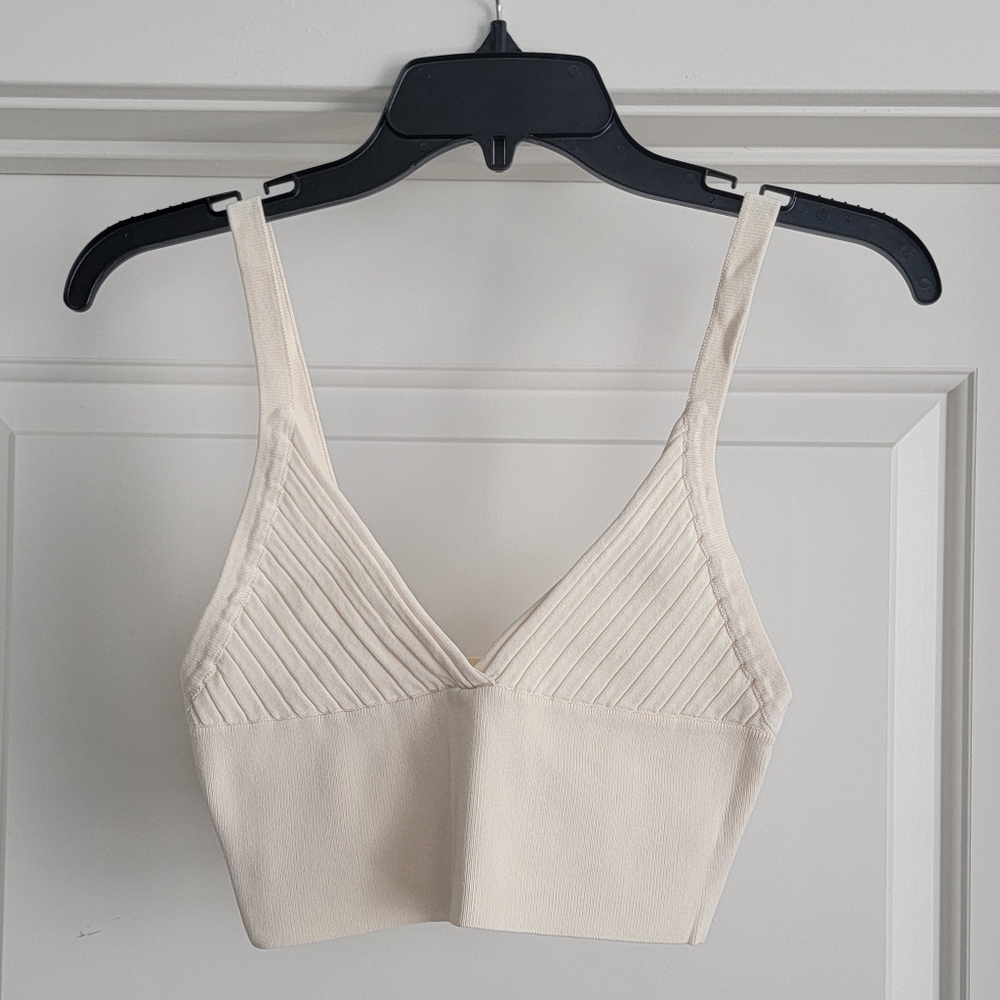 Zara Strappy Knit Crop Top